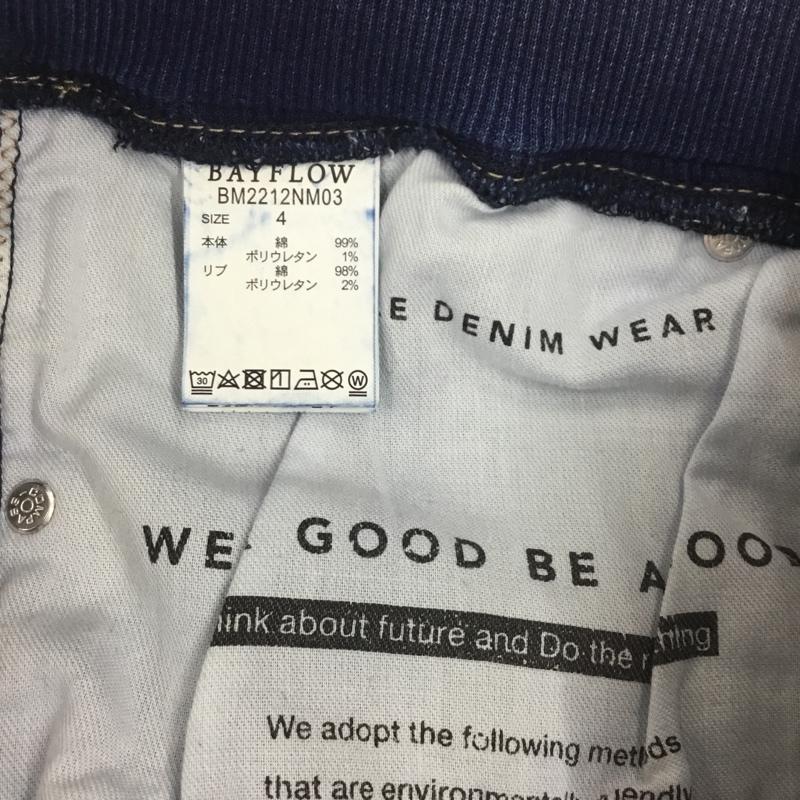 ベイフロー BAYFLOW パンツ デニム、ジーンズ デニムパンツ ワイドパンツ ジーンズ 4 無地 インディゴ / インディゴ /  メンズ USED 古着 中古 10122344