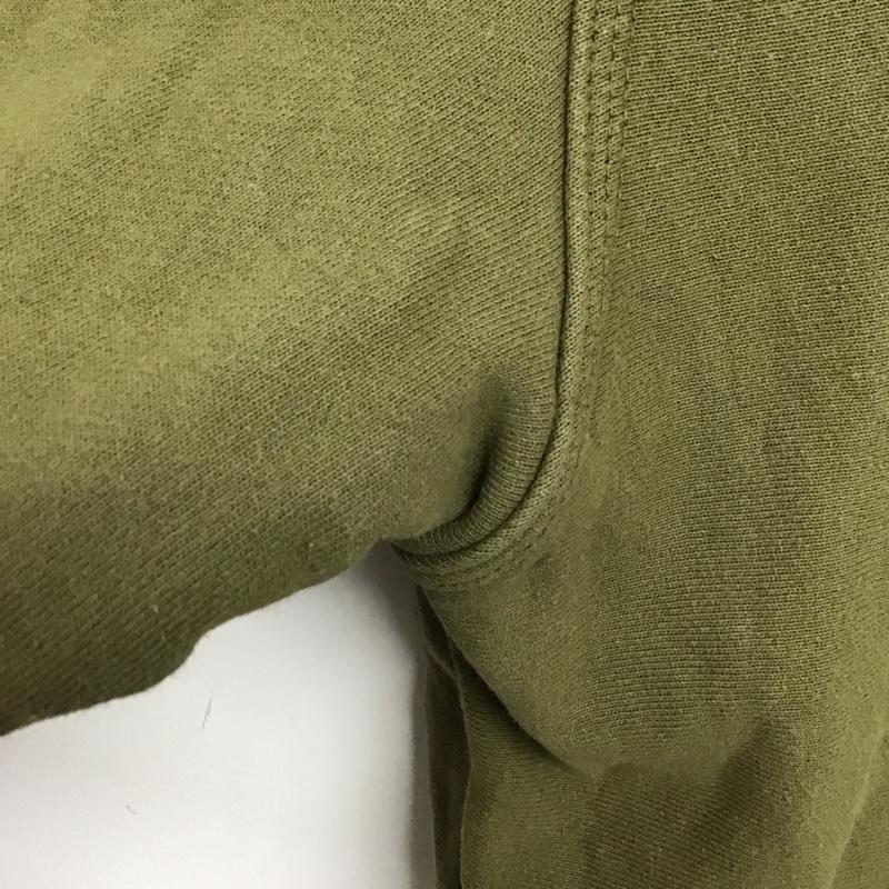 ステューシー STUSSY トレーナー 長袖 長袖トレーナー スウェット ジップアップネック プルオーバー XL ロゴ、文字 カーキ / カーキ /  メンズ USED 古着 中古 10144984