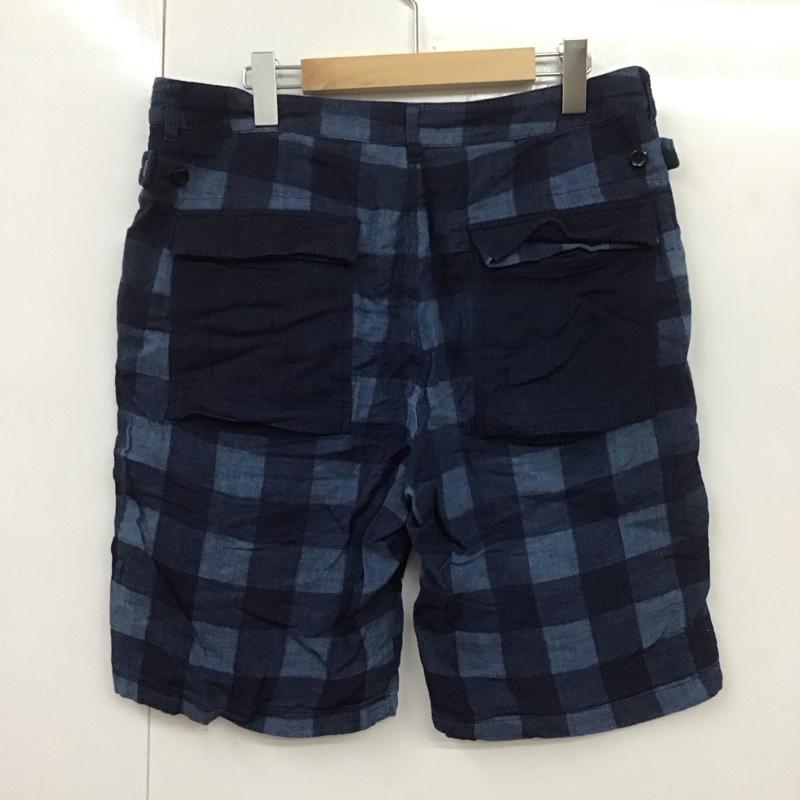 ガイジンメイド GAIJIN MADE パンツ ショートパンツ ハーフパンツ ショートパンツ カジュアルパンツ チェックパンツ 3 チェック 青 / ブルー /  メンズ USED 古着 中古 10106539
