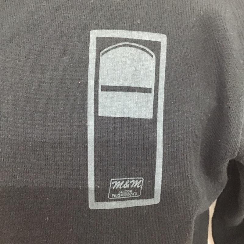エムアンドエム M&M Tシャツ 長袖 ロンT クルーネック バックロゴ M ロゴ、文字 黒 / ブラック /  メンズ USED 古着 中古 10125807