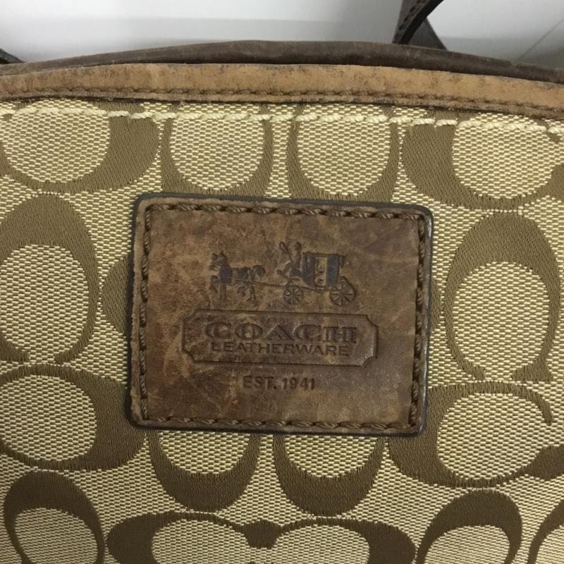 コーチ COACH ショルダーバッグ ショルダーバッグ J0885-12594 シグネチャー 総柄 ベージュ / ベージュ /  レディース USED 古着 中古 10151226