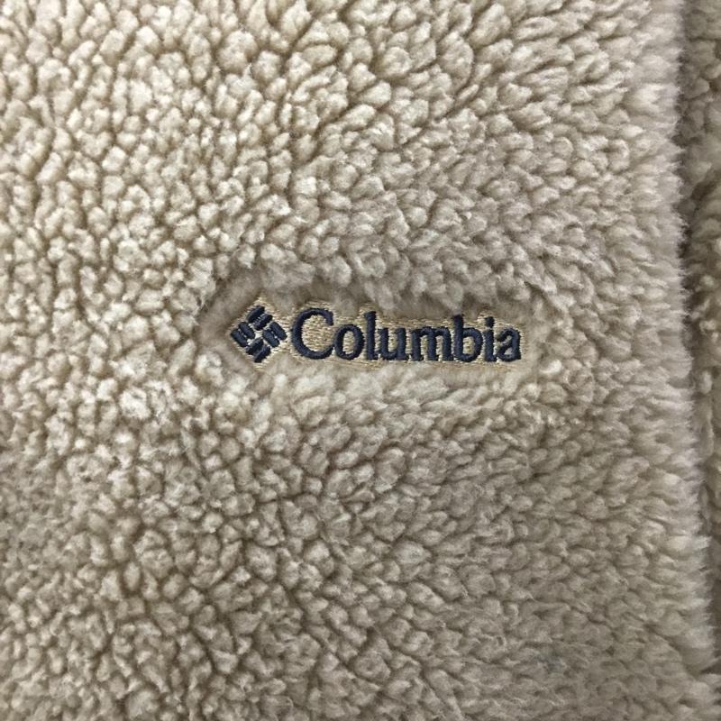 コロンビア Columbia ジャケット、上着 ジャケット、ブレザー 219pm1562 スロータースロープジャケット フリースジャケット ノーカラージャケット リバーシブル L ロゴ、文字 ベージュ / ベージュ /  メンズ USED 古着 中古 10108270