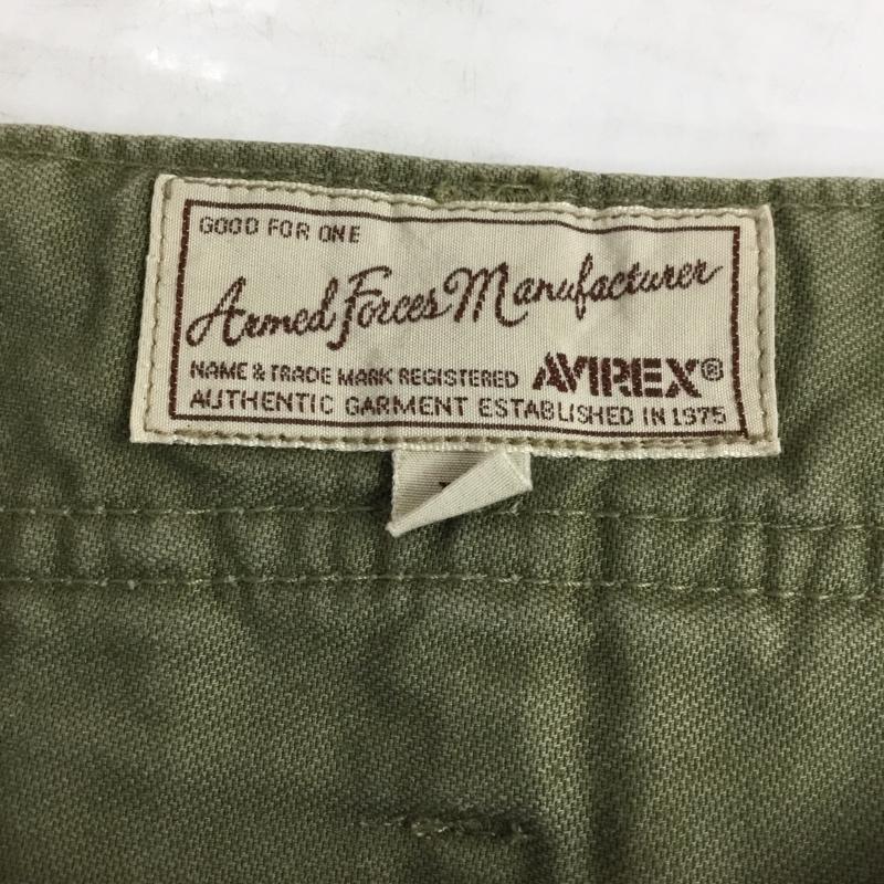 アヴィレックス AVIREX パンツ ショートパンツ ショートパンツ ハーフパンツ カジュアルパンツ ミリタリーパンツ M 無地 カーキ / カーキ /  メンズ USED 古着 中古 10110044