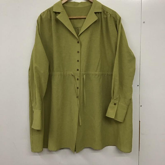 アパートバイローリーズ apart by lowrys シャツ、ブラウス 長袖 AP260348TK カイキンドロストシャツ FREE 無地 薄緑 / ライトグリーン /  レディース USED 古着 中古 10134597