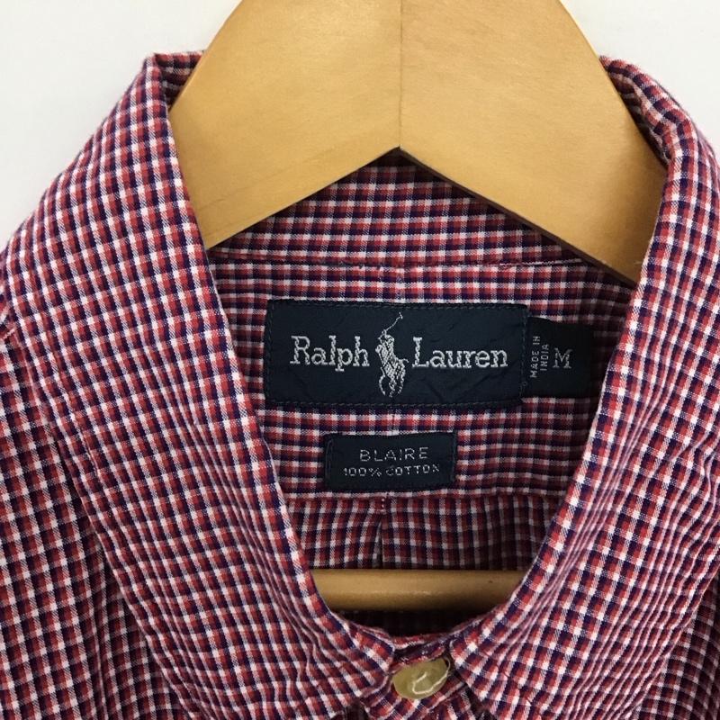 ラルフローレン RALPHLAUREN シャツ、ブラウス 半袖 半袖シャツ チェックシャツ ボタンダウンシャツ M チェック マルチカラー / マルチカラー /  メンズ USED 古着 中古 10146800