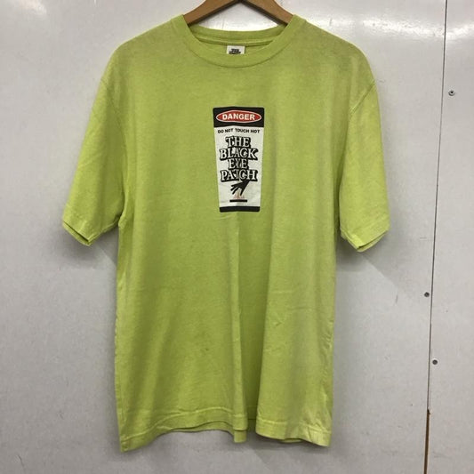 ブラックアイパッチ Black eye patch Tシャツ 半袖 半袖カットソー プリントTシャツ クルーネックカットソー M ロゴ、文字 緑 / グリーン /  メンズ USED 古着 中古 10138449