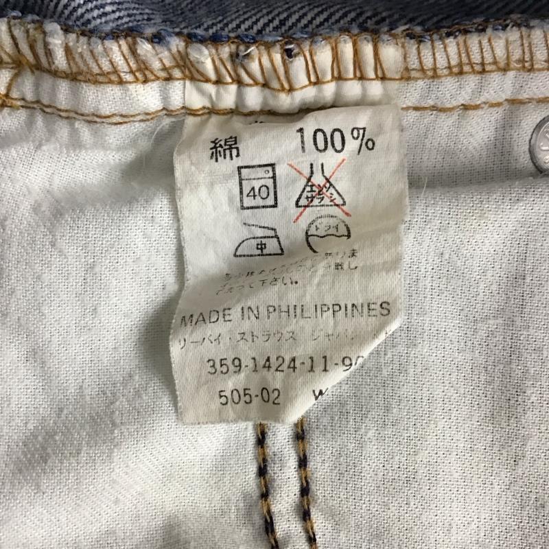 リーバイス Levi s パンツ デニム、ジーンズ PCL-441P 505-0217 ジップフライ W31 L34 31インチ 無地 青 / ブルー /  メンズ USED 古着 中古 10119679