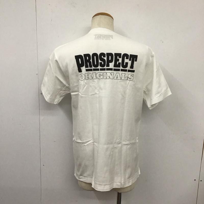 プロスペクト PROSPECT Tシャツ 半袖 半袖カットソー プリントTシャツ クルーネックカットソー L プリント 白 / ホワイト /  メンズ USED 古着 中古 10126658