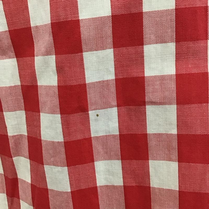 クリームソーダ CREAMSODA シャツ、ブラウス 半袖 ボタンダウン 胸ポケット チェック 白 / ホワイト / X 赤 / レッド /  メンズ USED 古着 中古 10113080