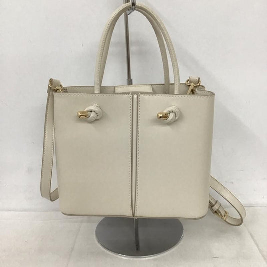 ザラ ZARA ショルダーバッグ ショルダーバッグ ハンドバッグ 無地 アイボリー / アイボリー /  レディース USED 古着 中古 10134092