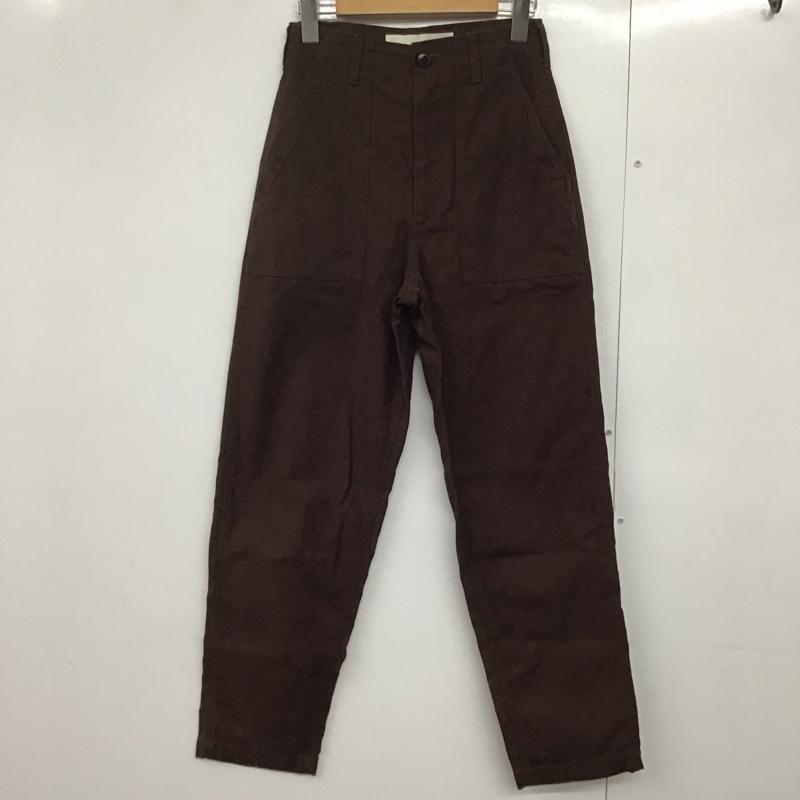 ザ シンゾーン THE SHINZONE パンツ スラックス 15AMSPA18 ベイカーパンツ 32 無地 茶 / ブラウン /  レディース USED 古着 中古 10143745