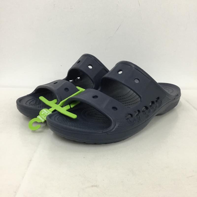 クロックス crocs サンダル サンダル コンフォートサンダル シャワーサンダル 29cm 29.0cm ロゴ、文字 紺 / ネイビー /  メンズ USED 古着 中古 10147719