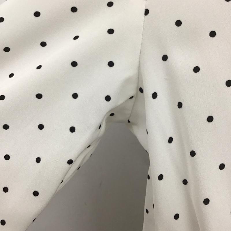 オペークドットクリップ OPAQUE.CLIP ワンピース ロングスカート 長袖ワンピース ロングワンピース ドットロングスリーブワンピース M ドット 白 / ホワイト /  レディース USED 古着 中古 10111503