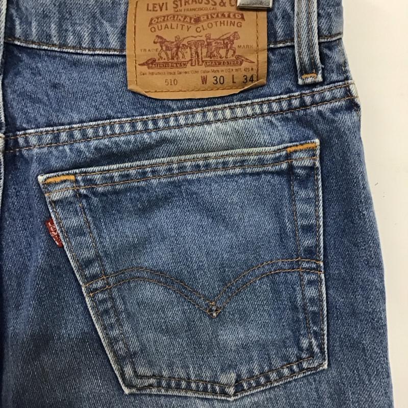 リーバイストラウスアンドコー Levi Strauss & co. パンツ デニム、ジーンズ デニムパンツ スリムパンツ カジュアルパンツ ストレッチパンツ 30インチ 無地 インディゴ / インディゴ /  メンズ USED 古着 中古 10148080