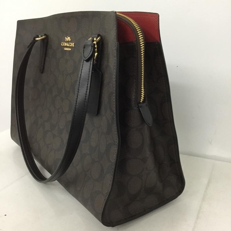 コーチ COACH トートバッグ トートバッグ C4075 シグネチャー ショルダー ロゴ、文字 茶 / ブラウン /  レディース USED 古着 中古 10131945