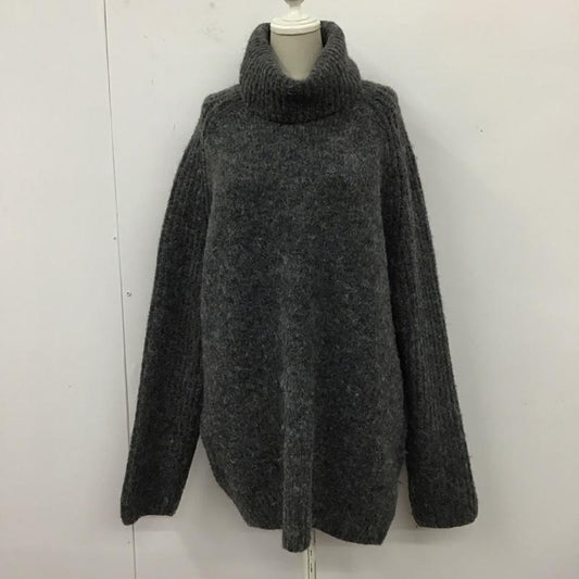 ザラ ZARA ニット、セーター 長袖 9598 165 802 タートルネック L 無地 ダークグレー / ダークグレー /  レディース USED 古着 中古 10119620