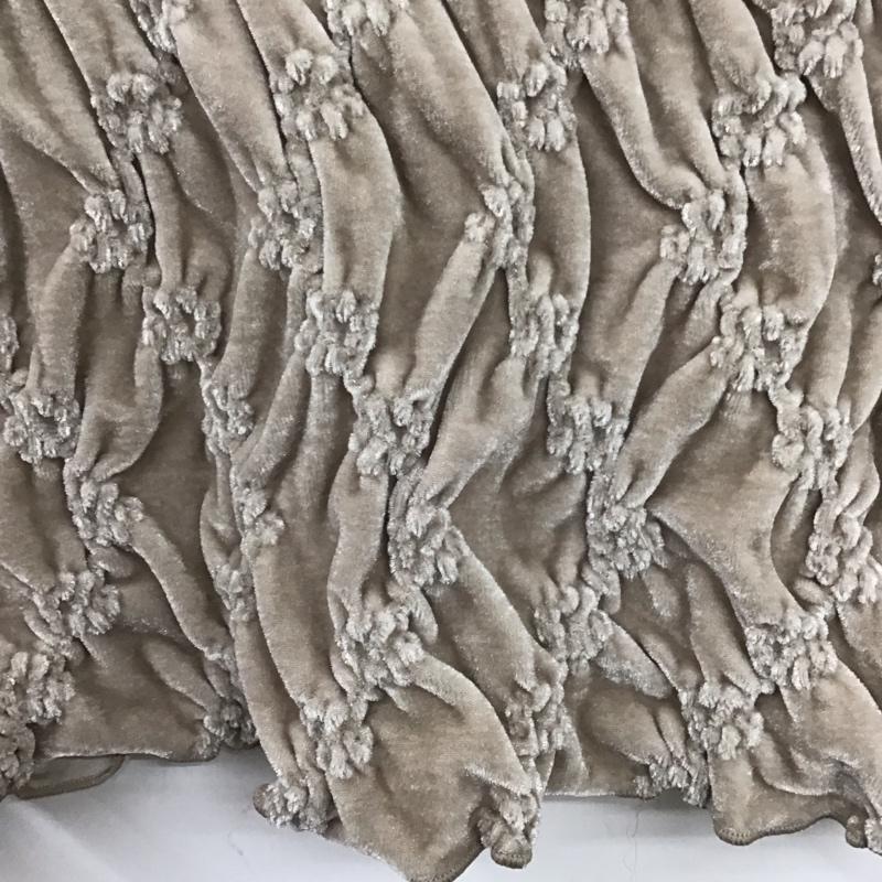 アズールバイマウジー AZUL BY MOUSSY カットソー 長袖 250HAC80-594I ベロアデザインカットトップス FREE 無地 ベージュ / ベージュ /  レディース USED 古着 中古 10140740