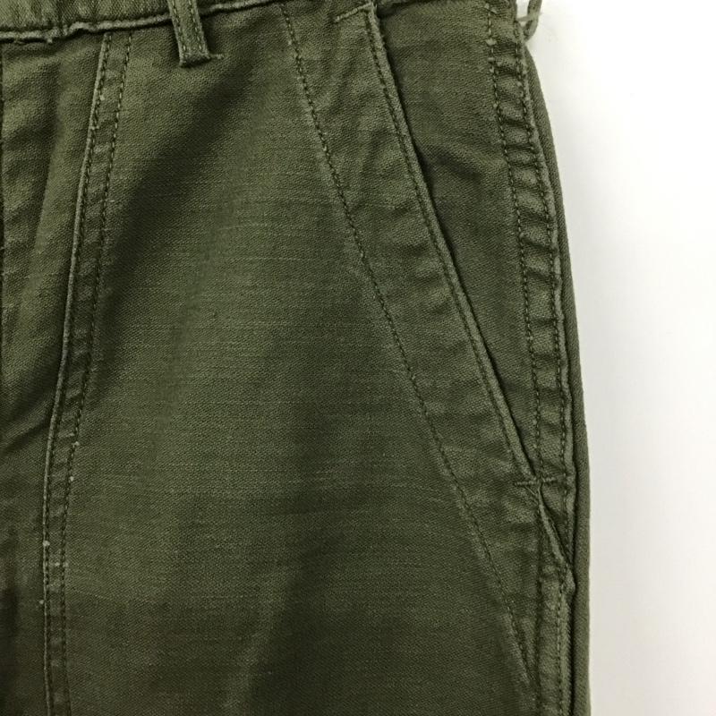 ミリタリー ミリタリー パンツ ワークパンツ、ペインターパンツ ミリタリーパンツ 古着 ワイドパンツ カジュアルパンツ ストレートパンツ 30インチ 無地 カーキ / カーキ /  メンズ USED 古着 中古 10107671