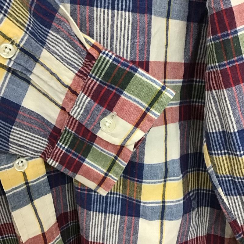 ラルフローレン RALPHLAUREN シャツ、ブラウス 長袖 ボタンダウン チェック L ワンポイント マルチカラー / マルチカラー /  メンズ USED 古着 中古 10133574
