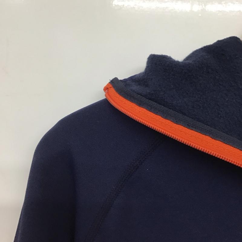モンベル mont-bell パーカー 長袖 ジップパーカー M 無地 紺 / ネイビー /  メンズ USED 古着 中古 10144739