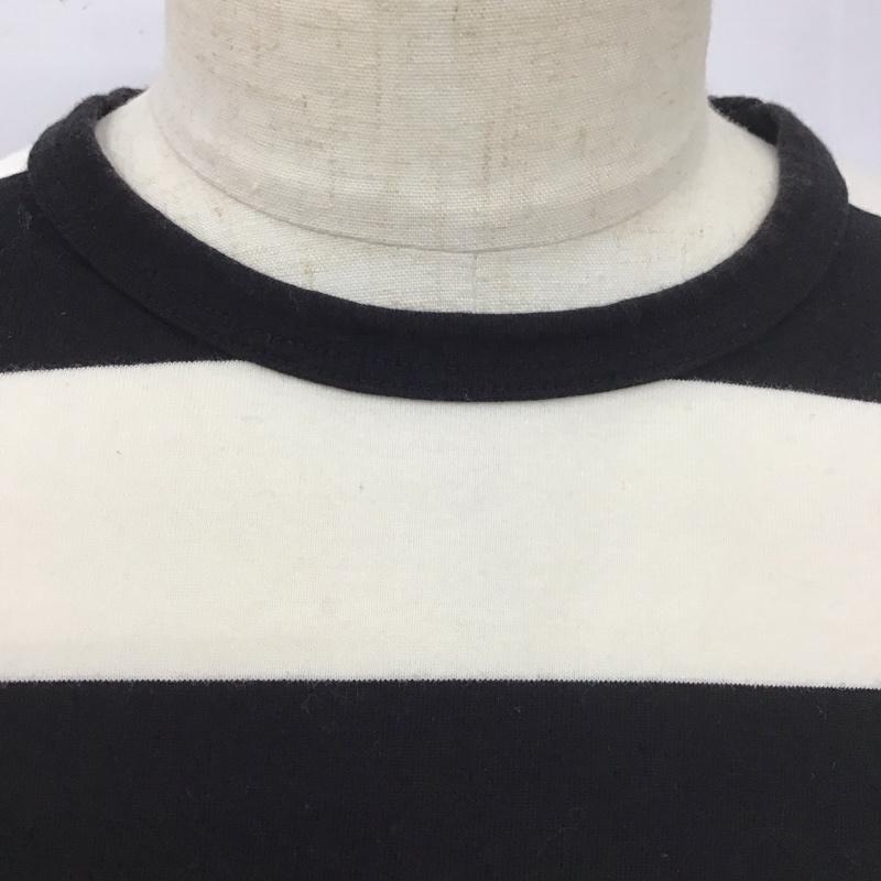 アニエス・ベー agnes b. Tシャツ 半袖 8807j019 太ボーダーTシャツ ボーダー柄 白 / ホワイト / X 黒 / ブラック /  メンズ USED 古着 中古 10111996