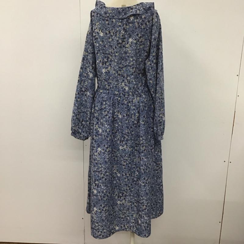 エヘカソポ ehka sopo ワンピース ロングスカート tyt-1104423 花柄ワンピース ロングワンピース 長袖シャツワンピース 総柄 FREE 総柄 水色 / ライトブルー /  レディース USED 古着 中古 10108053