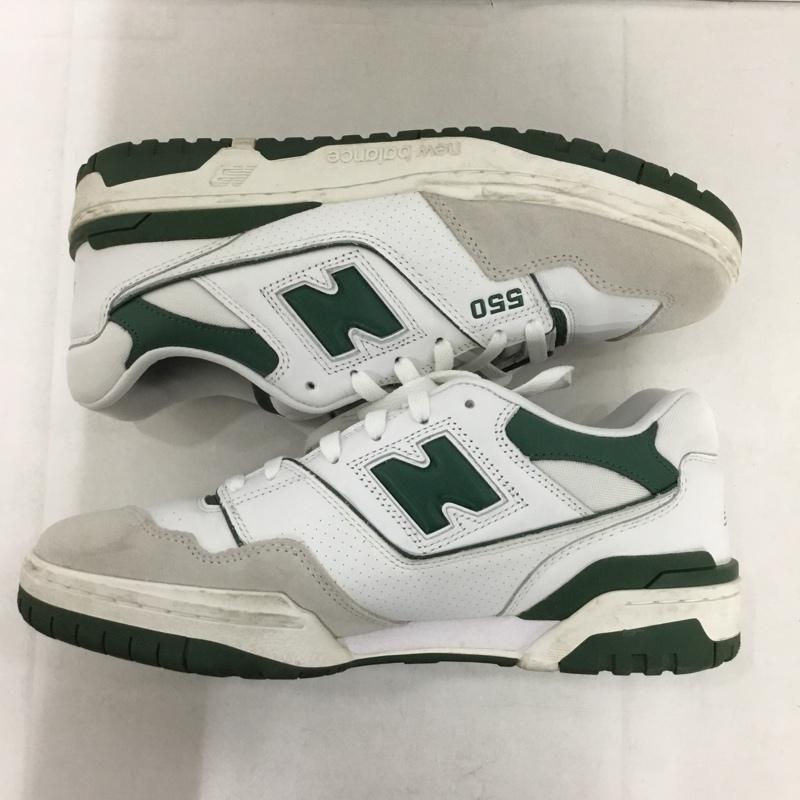 ニューバランス New Balance スニーカー スニーカー BB550WT1 28.5cm 箱有 28.5cm ロゴ、文字 白 / ホワイト / X 緑 / グリーン /  メンズ USED 古着 中古 10142710