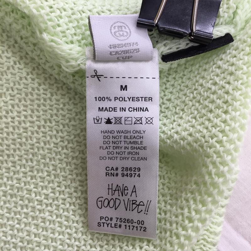 ステューシー STUSSY ニット、セーター 長袖 Light Sensitive Sweater M 無地 薄緑 / ライトグリーン /  メンズ USED 古着 中古 10138534