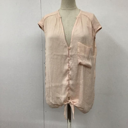 ザラ ZARA TRAFALUC トップス トップス ノースリーブ Vネック 前開き S 無地 桃 / ピンク /  レディース USED 古着 中古 10114086