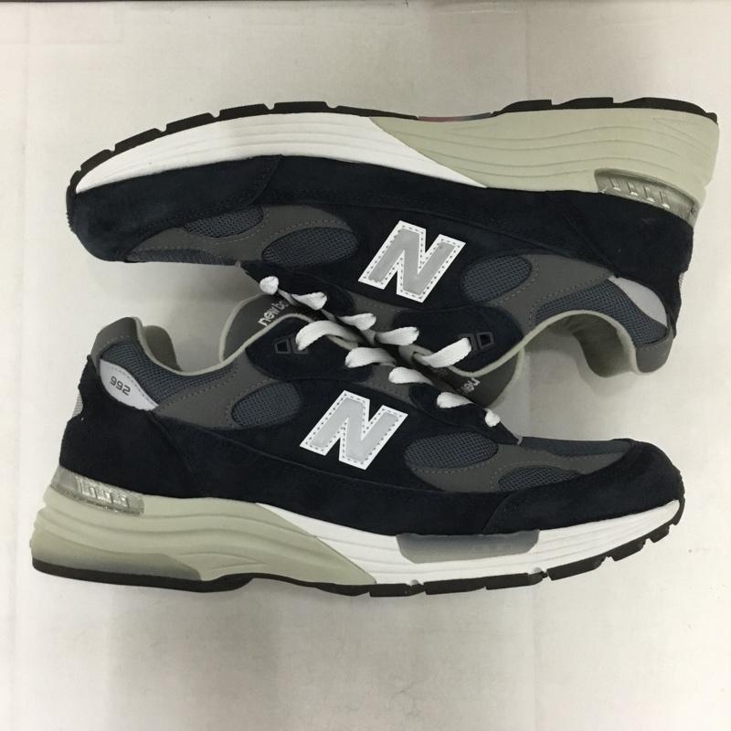ニューバランス New Balance スニーカー スニーカー U992NY 29cm 箱有 29.0cm ロゴ、文字 紺 / ネイビー / X 灰 / グレー /  メンズ USED 古着 中古 10142064