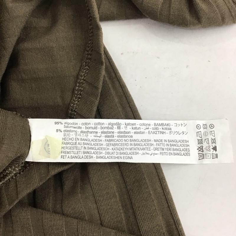 ザラ ZARA ワンピース ロングスカート 半袖ニットワンピース タイトワンピース ストレッチ S 無地 茶 / ブラウン /  レディース USED 古着 中古 10142075