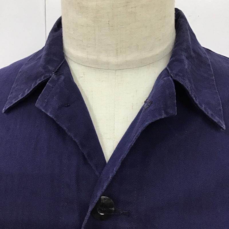 古着 USED ジャケット、上着 ジャケット、ブレザー 8415-12-121-4484 ミリタリー シャツジャケット 46 無地 紺 / ネイビー /  メンズ USED 古着 中古 10115706