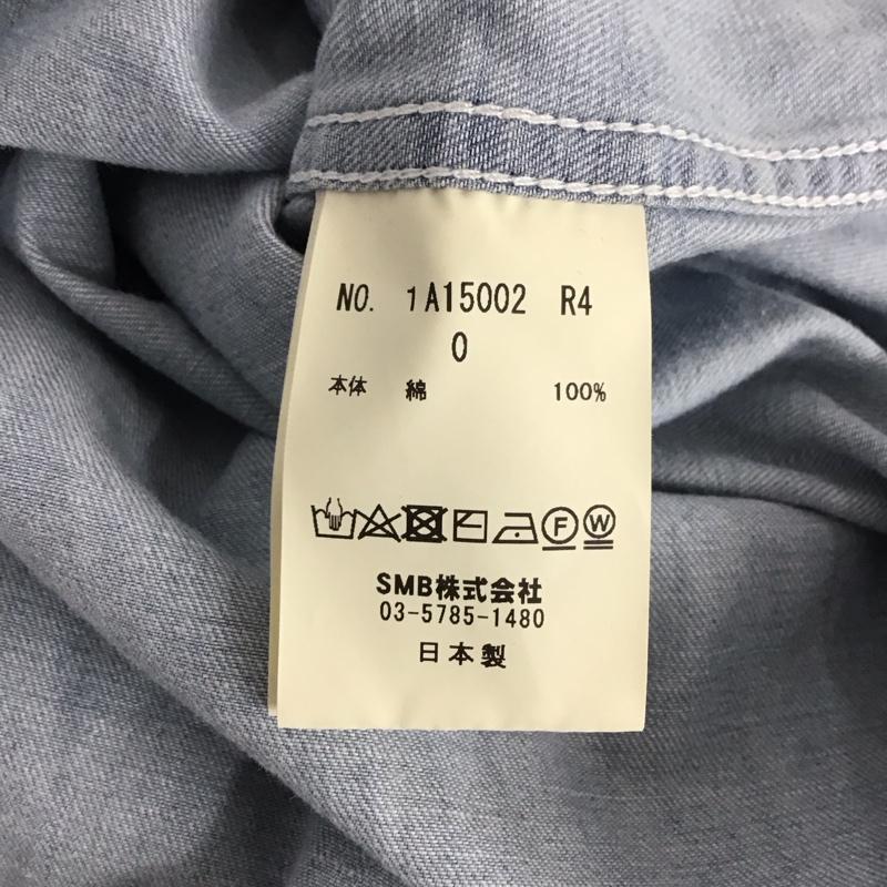 カルナ KALNA シャツ、ブラウス 長袖 1A15002 ルーズシルエットデニムシャツ 0 無地 水色 / ライトブルー /  レディース USED 古着 中古 10143509