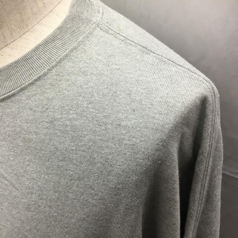 チャンピオン Champion カットソー 長袖 長袖カットソー クルーネックカットソー ロングスリーブカットソー プリントTシャツ L ロゴ、文字 灰 / グレー /  メンズ USED 古着 中古 10114112