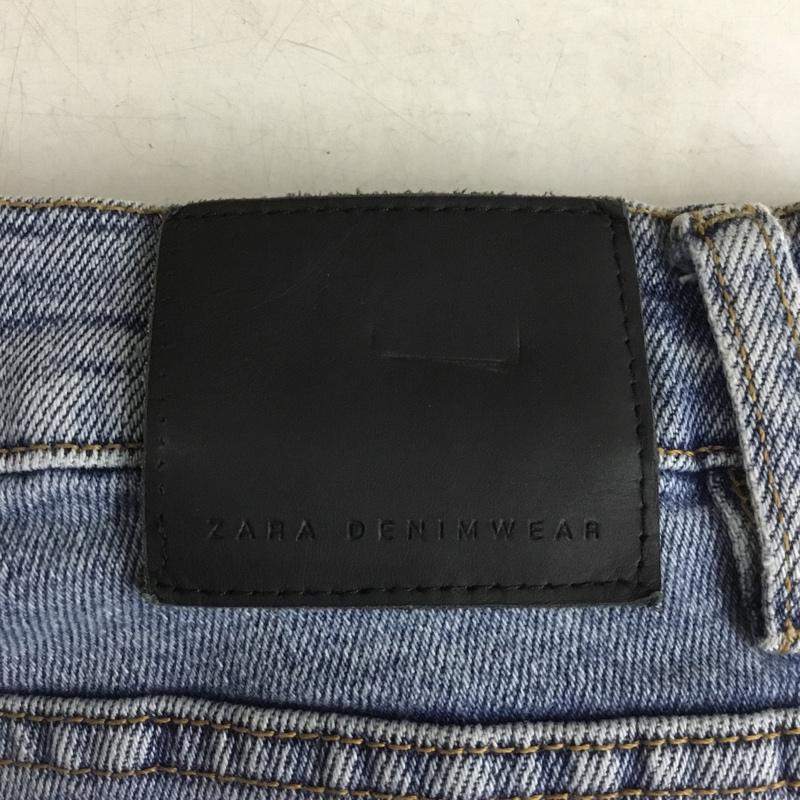 ザラ ZARA パンツ デニム、ジーンズ 40 無地 水色 / ライトブルー /  メンズ USED 古着 中古 10150662