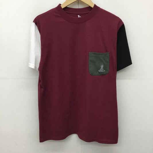 ゴースローキャラバン go slow caravan Tシャツ 半袖 3 ロゴ、文字 黒 / ブラック / X 白 / ホワイト / X えんじ / ワインレッド /  レディース USED 古着 中古 10137591
