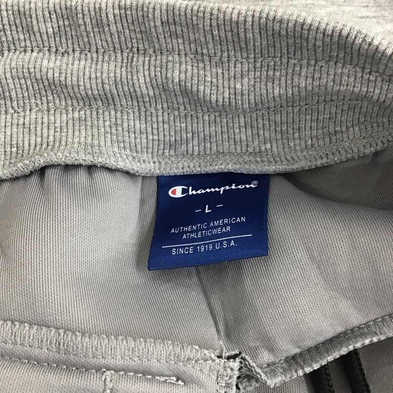 チャンピオン Champion パンツ ワークパンツ、ペインターパンツ c3-as201 スウェットパンツ ワイドパンツ L ロゴ、文字 灰 / グレー /  メンズ USED 古着 中古 10147259