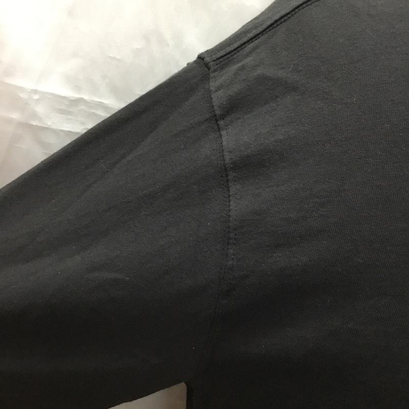 カーハート Carhartt カットソー 長袖 長袖カットソー クルーネックカットソー ロングスリーブカットソー プリントTシャツ L ロゴ、文字 黒 / ブラック /  メンズ USED 古着 中古 10112448