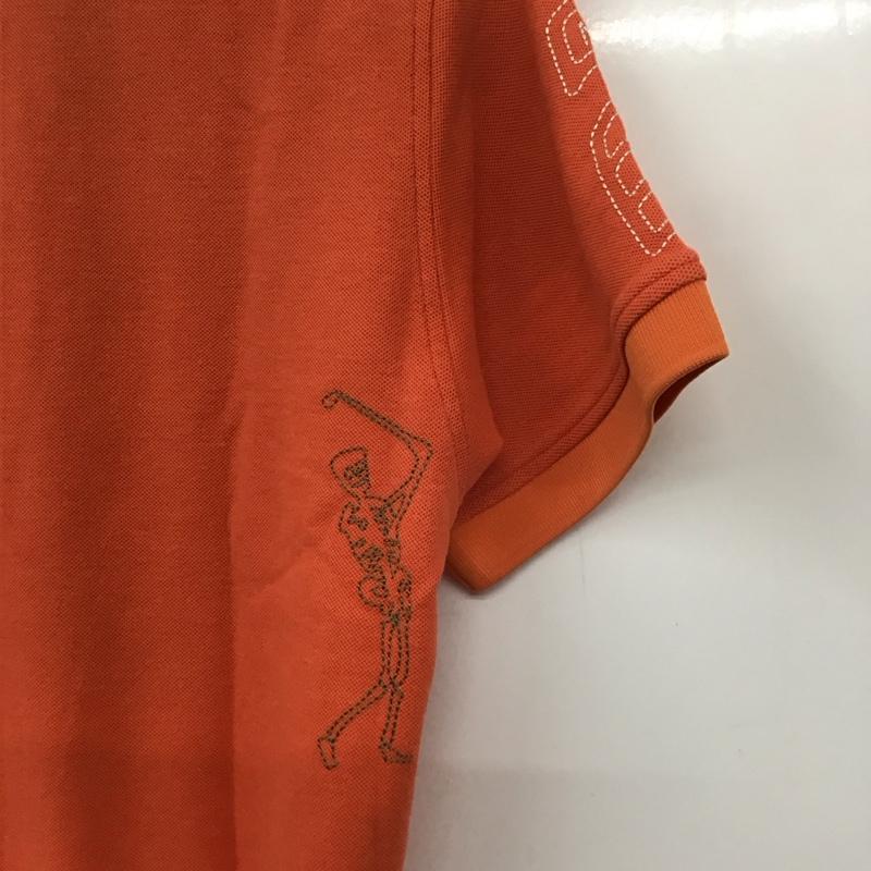 マークアンドロナ MARK&LONA ポロシャツ 半袖 半袖ポロシャツ 半袖カットソー カラーシャツ L ロゴ、文字 橙 / オレンジ /  メンズ USED 古着 中古 10132416