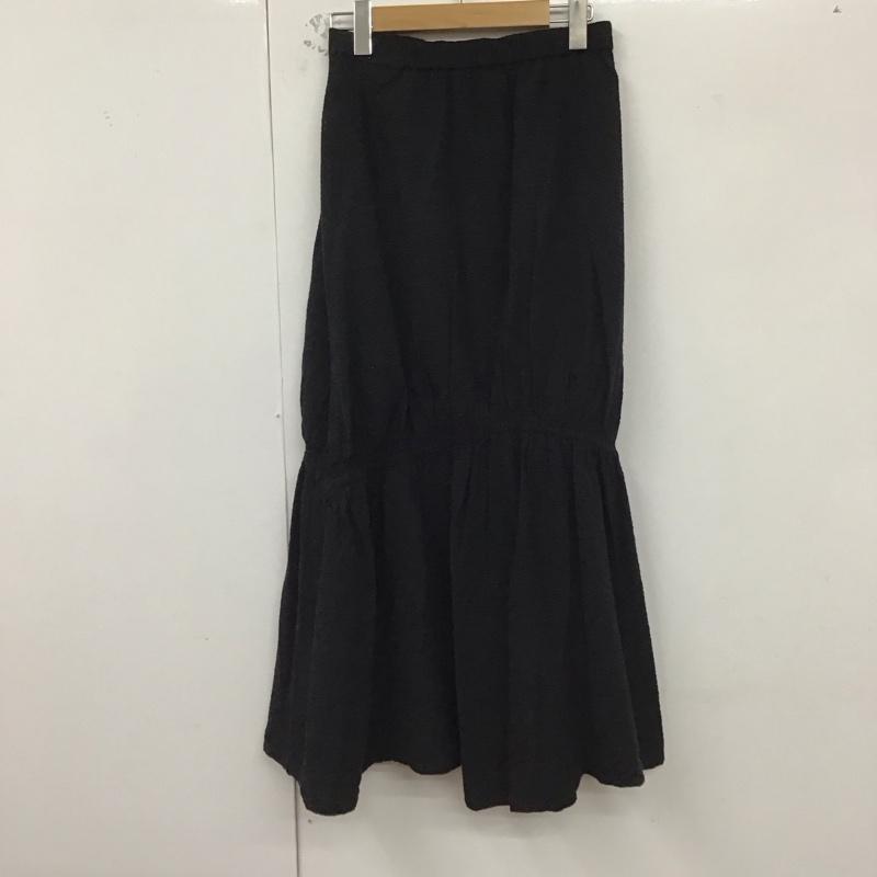 ローリーズファーム LOWRYS FARM スカート ロングスカート FREE 無地 黒 / ブラック /  レディース USED 古着 中古 10129571