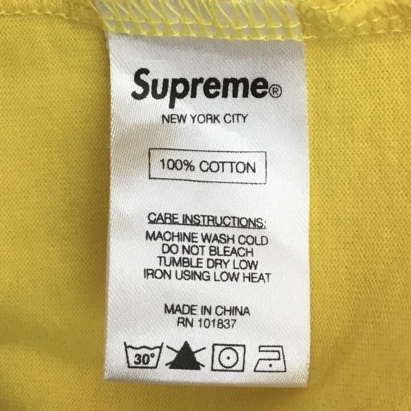 シュプリーム Supreme Tシャツ 半袖 L ワンポイント 黄 / イエロー /  メンズ USED 古着 中古 10110703