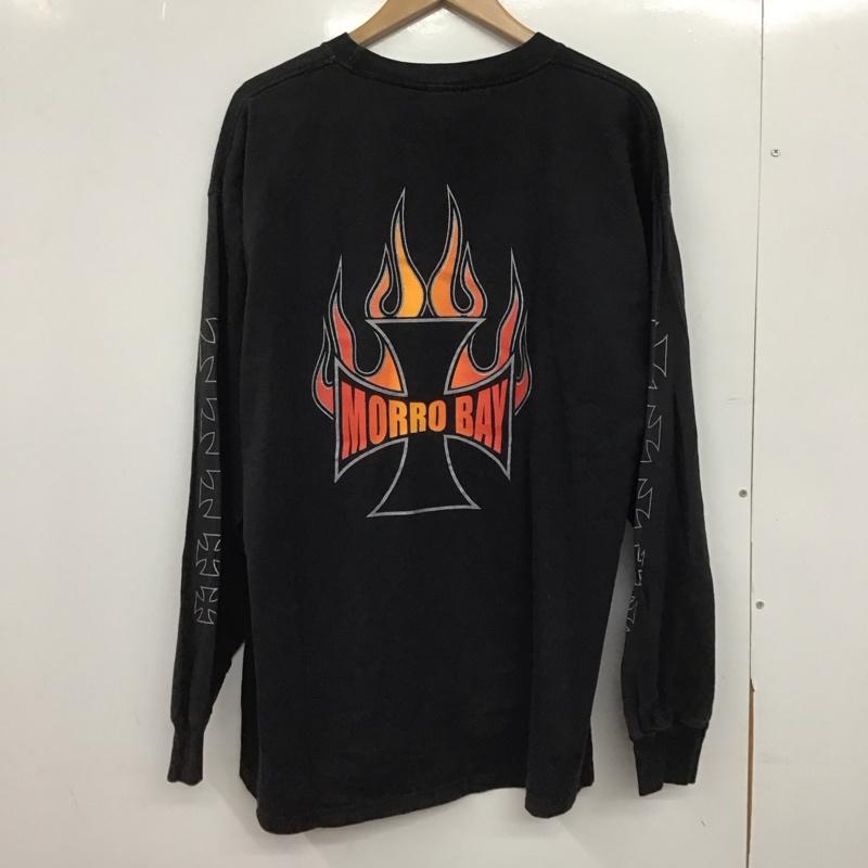 古着 USED カットソー 長袖 長袖カットソー プリントカットソー クルーネック 古着 プリント ダークグレー / ダークグレー /  メンズ USED 古着 中古 10146814