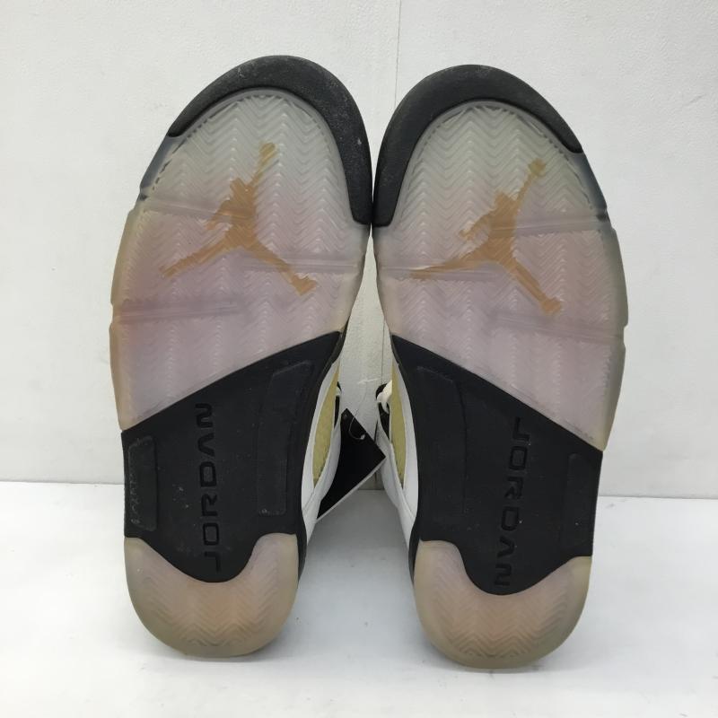 ナイキ NIKE スニーカー スニーカー 136027-133 Air Jordan 5 Retro Olympic 26.0cm ロゴ、文字 白 / ホワイト / X 金 / ゴールド /  メンズ USED 古着 中古 10140756