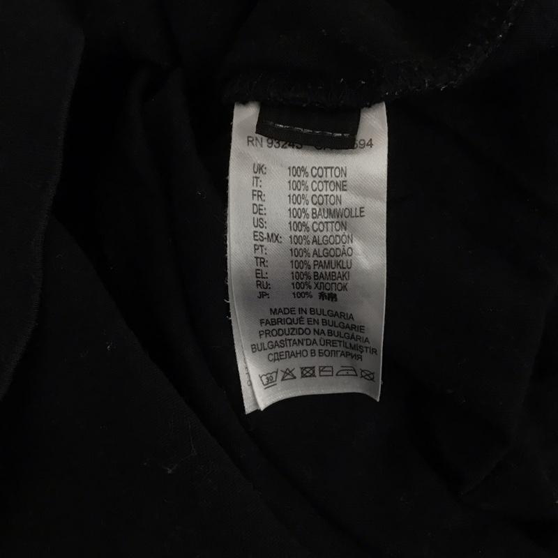 ディーゼル DIESEL Tシャツ 半袖 半袖カットソー プリントTシャツ クルーネックカットソー L ロゴ、文字 黒 / ブラック /  メンズ USED 古着 中古 10130277