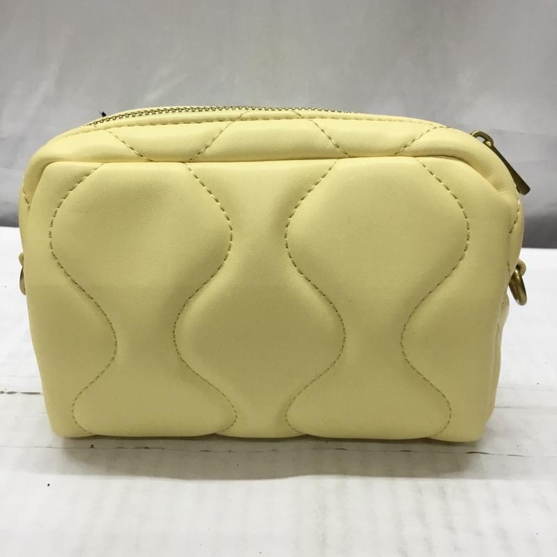 ザラ ZARA ハンドバッグ ハンドバッグ 6587 810 090 ビニール 無地 黄 / イエロー / X 金 / ゴールド / X 透明 / クリア /  レディース USED 古着 中古 10117640