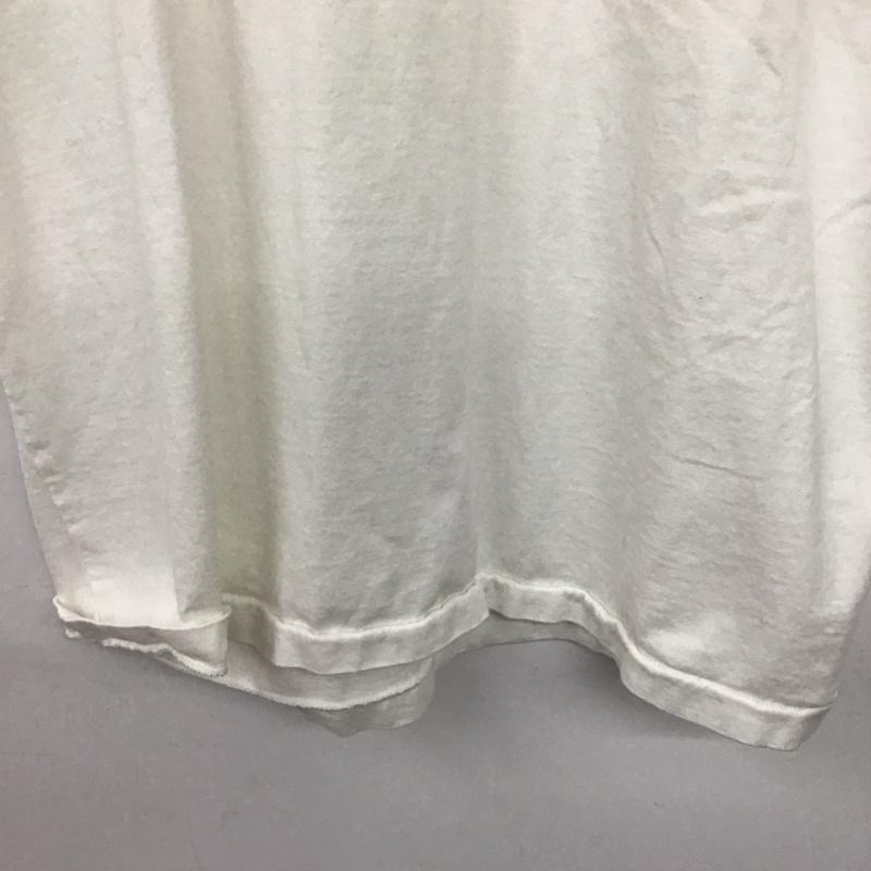 アワサ awasa Tシャツ 半袖 半袖カットソー プリントTシャツ クルーネックカットソー 3 プリント 白 / ホワイト /  メンズ USED 古着 中古 10151032