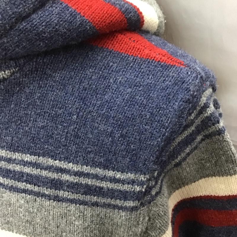エディーバウアー Eddie Bauer パーカー 長袖 ジップアップパーカー 長袖パーカー フード付きボアパーカー M ボーダー柄 マルチカラー / マルチカラー /  メンズ USED 古着 中古 10113242