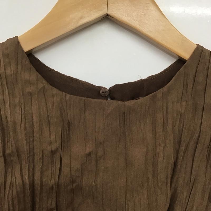 ザラ ZARA タンクトップ タンクトップ S 無地 茶 / ブラウン /  レディース USED 古着 中古 10144044