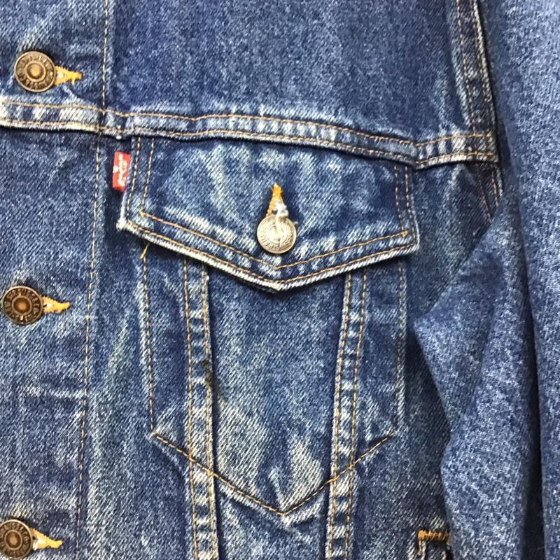 リーバイストラウスアンドコー Levi Strauss & co. ジャケット、上着 ジャンパー、ブルゾン デニムジャケット Gジャン アウター カジュアルジャケット 40 ダメージ加工 インディゴ / インディゴ /  メンズ USED 古着 中古 10150288