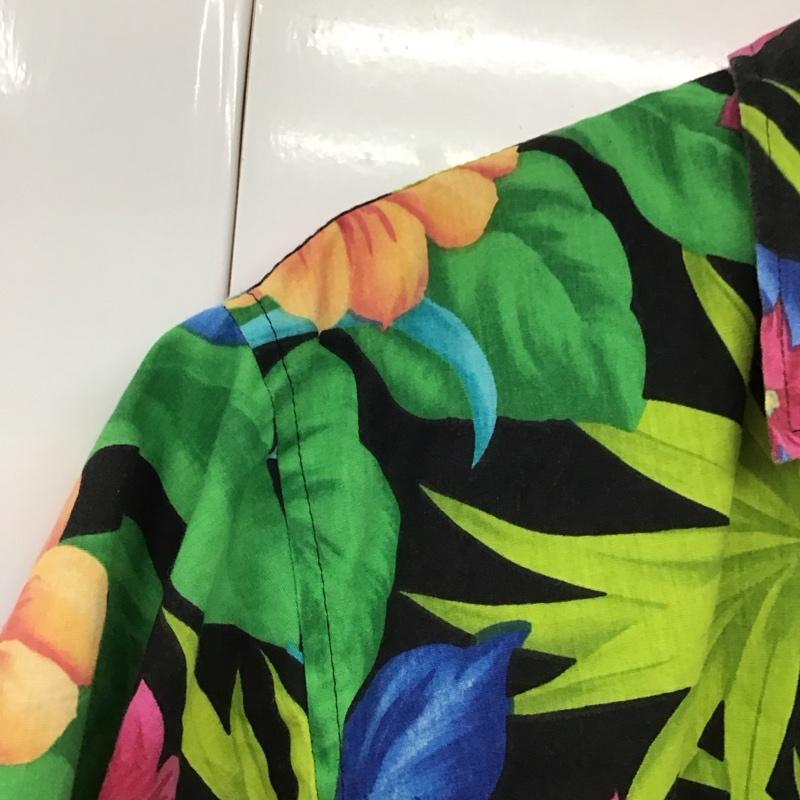 古着 USED シャツ、ブラウス 半袖 半袖シャツ プリントシャツ ポケットシャツ アロハシャツ L プリント 紺 / ネイビー /  メンズ USED 古着 中古 10130679